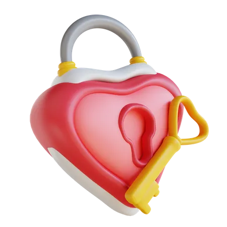 Cadenas coeur  3D Icon