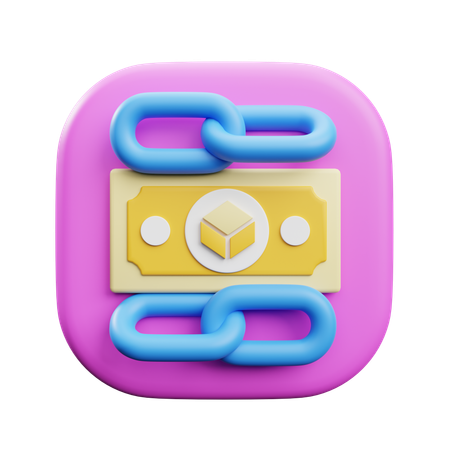 Cadenas criptográficas  3D Icon