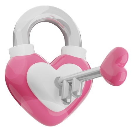 Serrure d'amour  3D Icon