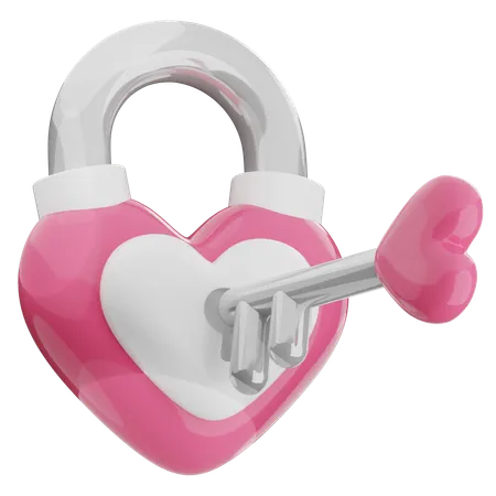 Serrure d'amour  3D Icon