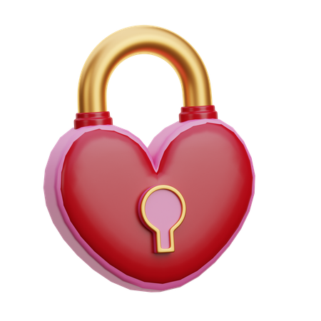 Serrure d'amour  3D Icon