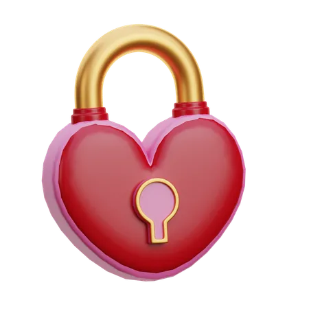 Serrure d'amour  3D Icon