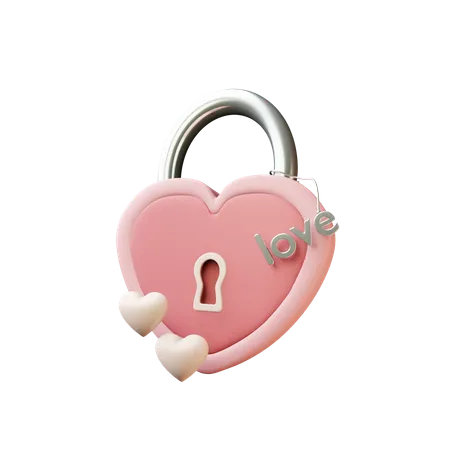 Serrure d'amour  3D Icon