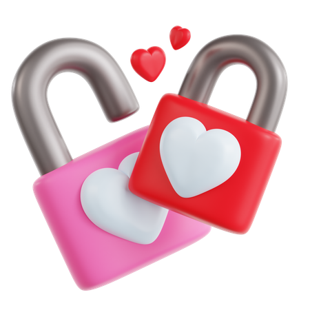 Serrure d'amour  3D Icon