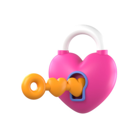 Serrure d'amour  3D Icon