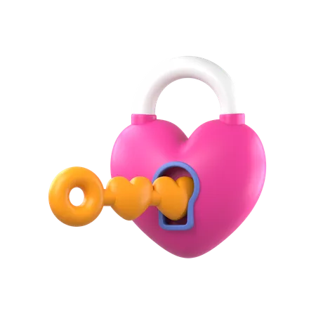 Serrure d'amour  3D Icon