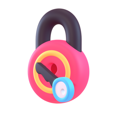 Cadenas et clé  3D Icon