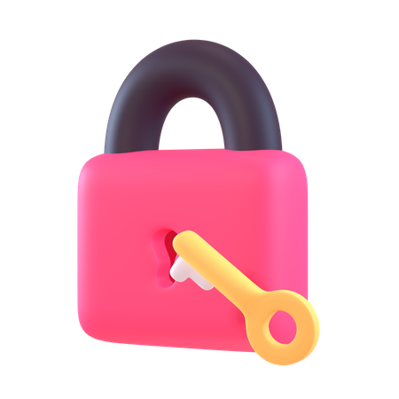 Cadenas et clé  3D Icon