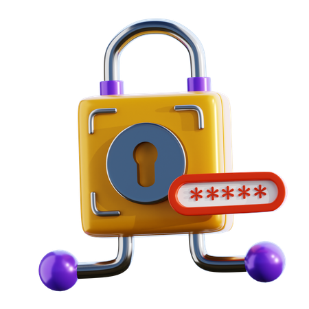 Mot de passe du cadenas  3D Icon