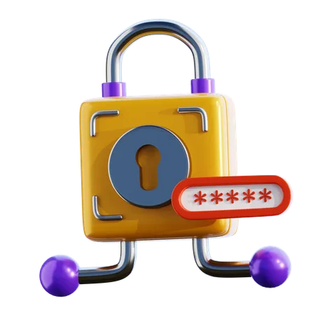 Mot de passe du cadenas  3D Icon