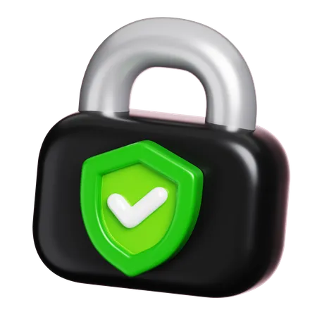 Protection par cadenas  3D Icon