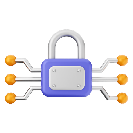 Protection de sécurité par cadenas  3D Icon