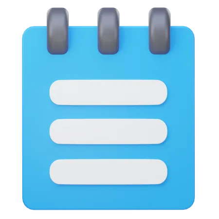 Caderno  3D Icon