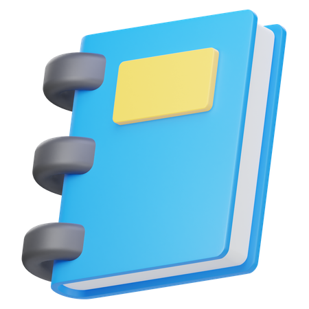 Caderno  3D Icon