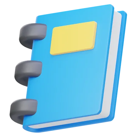 Caderno  3D Icon