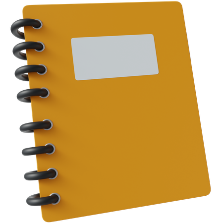 Caderno  3D Icon