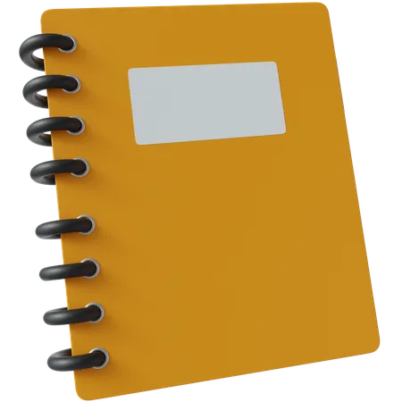 Caderno  3D Icon