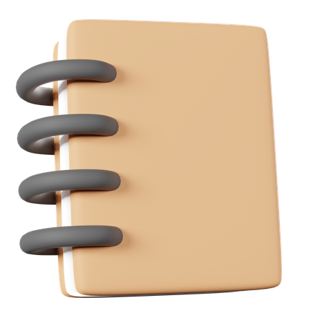 Caderno  3D Icon