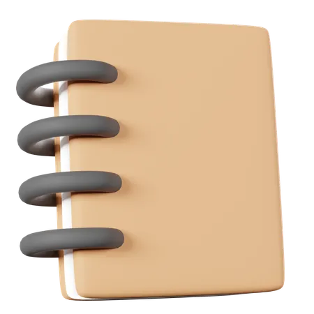 Caderno  3D Icon