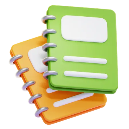 Caderno  3D Icon