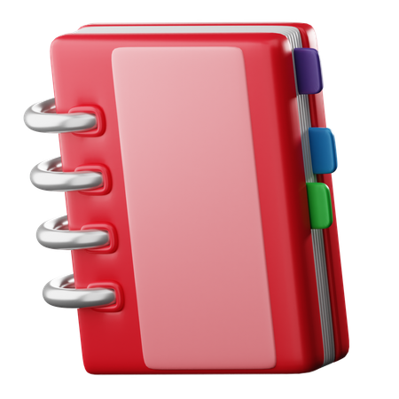 Caderno  3D Icon