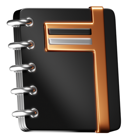 Caderno  3D Icon