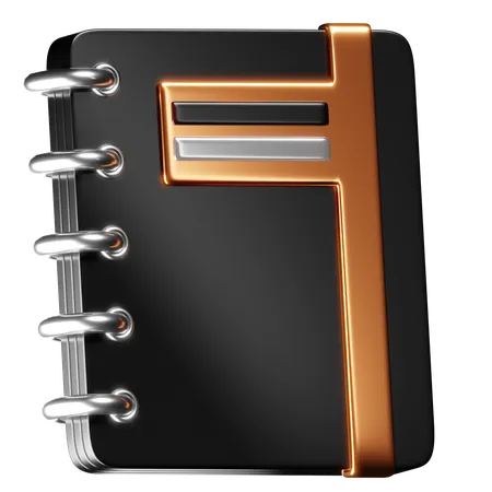 Caderno  3D Icon