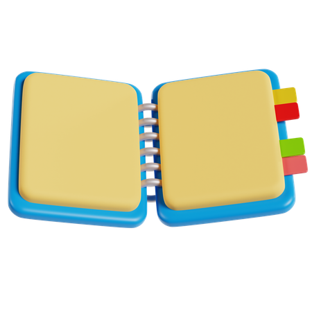 Caderno  3D Icon