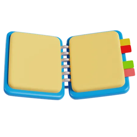 Caderno  3D Icon