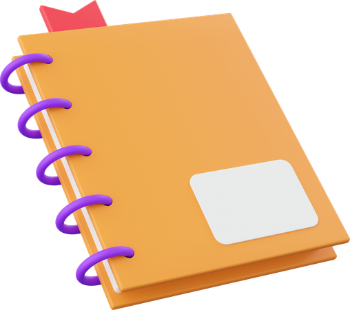 Caderno  3D Icon