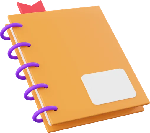 Caderno  3D Icon