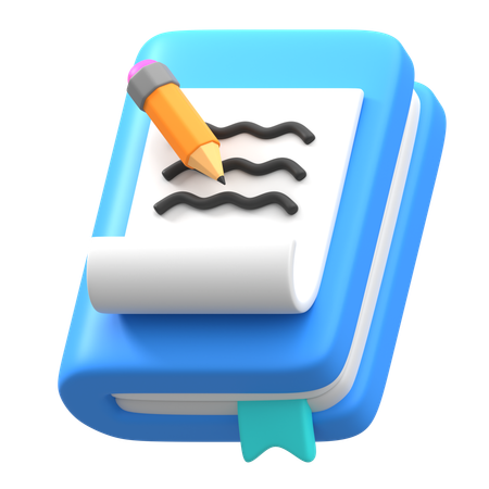 Caderno  3D Icon