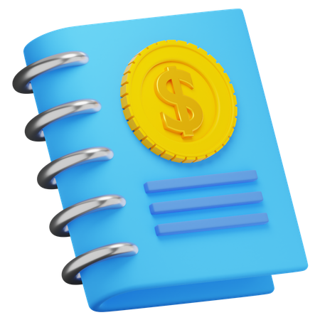 Caderno  3D Icon