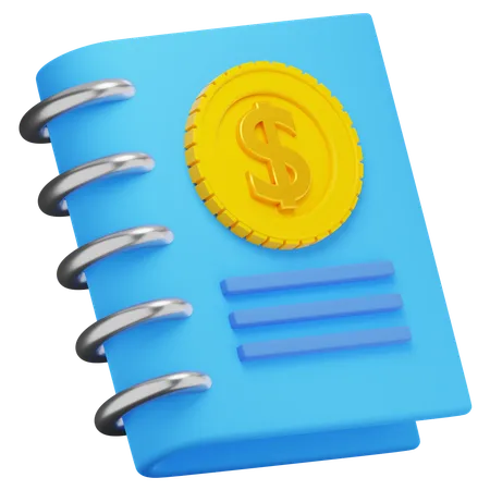 Caderno  3D Icon