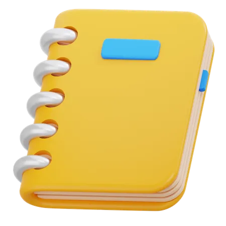 Caderno  3D Icon