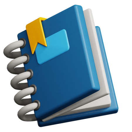 Caderno  3D Icon