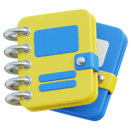 Caderno  3D Icon