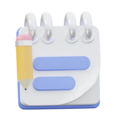 Caderno  3D Icon