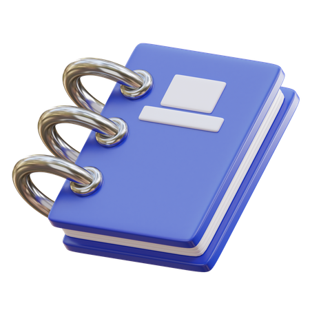 Caderno  3D Icon