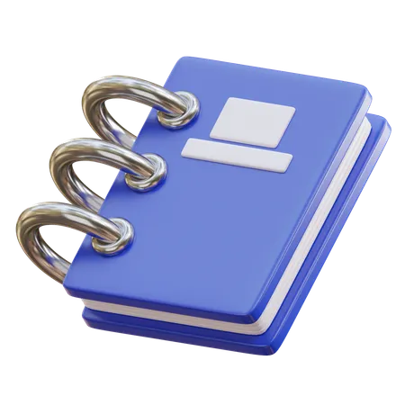 Caderno  3D Icon