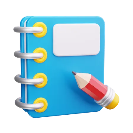 Caderno  3D Icon