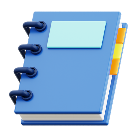 Caderno  3D Icon