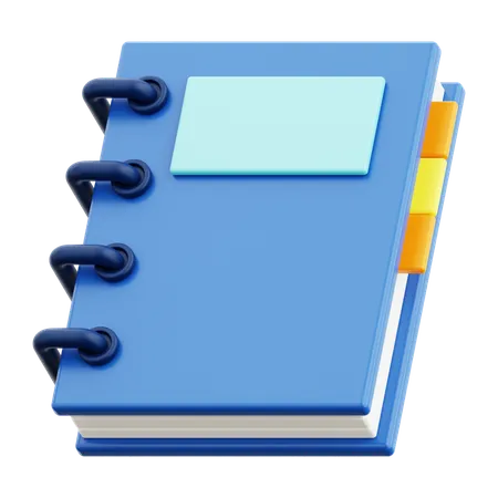 Caderno  3D Icon