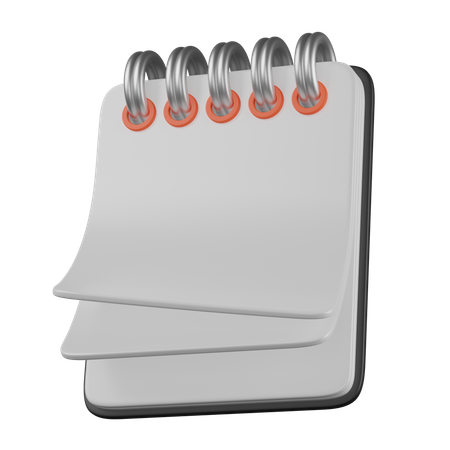 Caderno  3D Icon