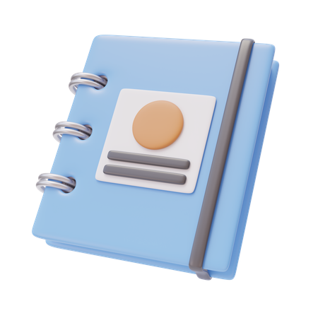 Caderno  3D Icon