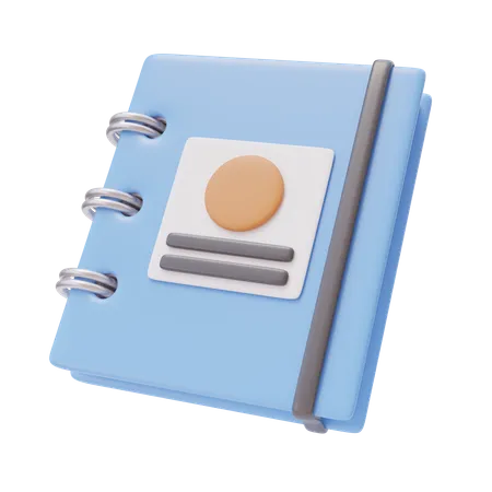 Caderno  3D Icon