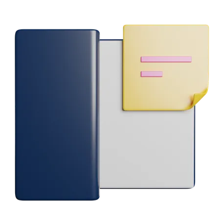 Caderno  3D Icon