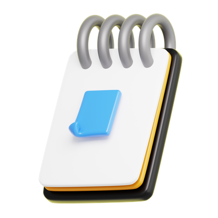 Caderno  3D Icon