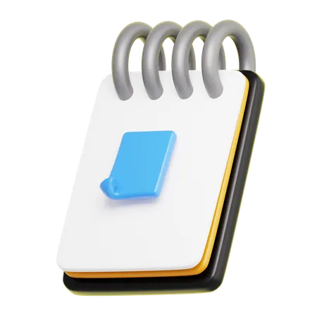 Caderno  3D Icon