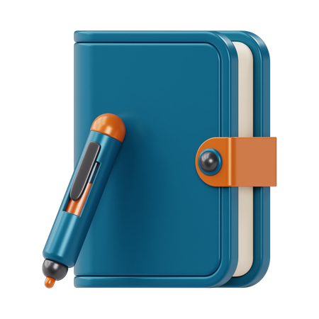 Caderno  3D Icon